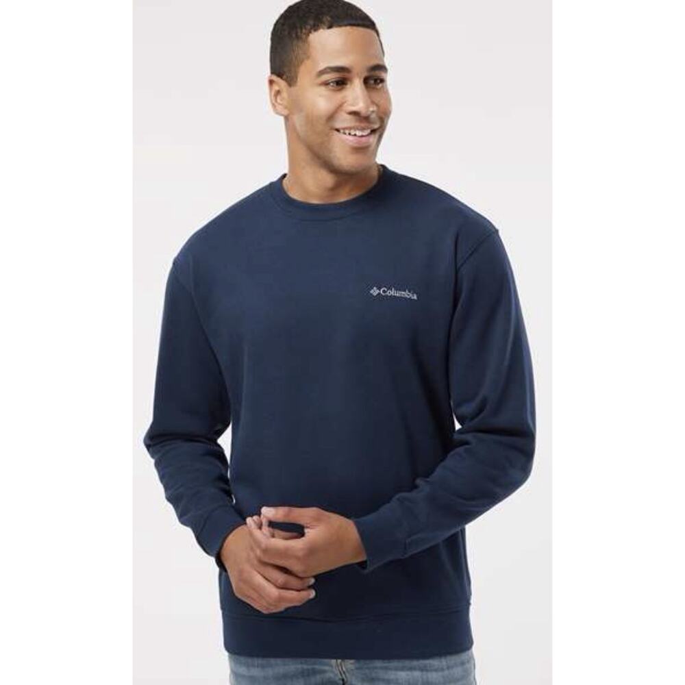 Columbia Men's Hart Mountain Crewneck Sweatshirt Navy 141160 Size Small